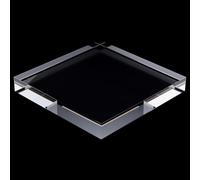 PH PandaHall Présentoir à Bijoux Carré en Acrylique Transparent de 15x15x2.2cm Socle Transparent Présentoir Support pour Boucles D'Oreilles Bijoux Parfums Mariage Fête de Noël， 1pc