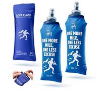Ph Pro Heat Flasque Running 500 ml, Lot de 2 Gourdes Souples pour Trail | Valve à mordre pour boire sans dévisser le bouchon pendant l’effort