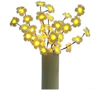 Phalaenopsis - Branche lumineuse à DEL violette pour lampe à 20 lumières flexibles pour tige à piles pour décoration de vase, décoration d'intérieur en plastique (E)