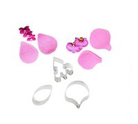Phalaenopsis Moule en silicone en forme de papillon pour orchidée fait à la main Outil de cuisson Moule à gâteau en acier inoxydable Outil de cookies (02)