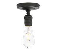 Phansthy Loft Suspension Vintage Industrielle Lampe Suspendue Lampes Suspendues Chic Lampe Suspendue Simple Lampes Suspendues Style Industriel (Couleur Noire)