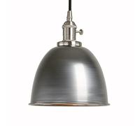 Phansthy Plafonnier demi-cercle avec abat-jour en métal Lampe à suspension