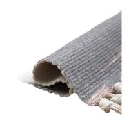 PHANTOSCOPE Tapis en coton Ashler, tapis de sol tissé à franges, tapis tissé à poils longs, tapis de ferme lavable en machine pour salon, chambre, cuisine, intérieur et extérieur, marron, 94085057