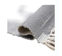 PHANTOSCOPE Tapis en coton Ashler, tapis de sol tissé à franges, tapis tissé à poils longs, tapis de ferme lavable en machine pour salon, chambre, cuisine, intérieur et extérieur, gris, 940850573
