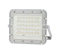 Phare LED Solaire Projecteur 10W IP65 Blanc Avec Télécommande 4000K V-tac