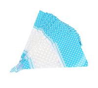 Phefop 50 Sacs de Friandises en Forme de Cône, Sacs de Friandises en Cellophane Transparent avec Attaches Dorées pour Noix, Pop-corn, Bonbons, Maïs, Menthe, Chocolats, Mini (Bleu 4 soie*17CM*30CM)