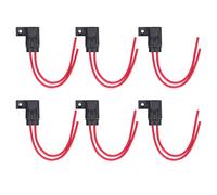 Phefop 6 Paquets de Porte-fusible en Ligne étanche IP66, Porte-fusible à Lame 12 AWG 30A avec Couvercle Verrouillable Résistant aux Intempéries, pour Systèmes D'alimentation Marins de