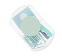 Phefop Agrafeuse Mini, Conception Portable économe en Effort avec Agrafes | Attache à papier pour notes, trousse à crayons, sac à dos, tiroir de bureau, trombone en plastique et métal inclus.