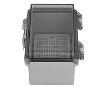 Phefop Boîte de Jonction Transparente étanche IP67, Boîtier en Plastique ABS avec Plaque de Montage en Grille et Supports Muraux, pour Projets électriques Extérieurs