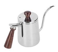 Phefop Bouilloire à café à Col de Cygne, Cafetière à Verser en Acier Inoxydable 304 avec Poignée en Bois, Bec à Pointe Fine, Contrôle de l'eau de Grande capacité pour la Cuisine à Domicile,
