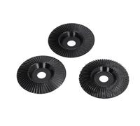 Phefop Disque de Sculpture sur Bois en Acier au Carbone 125mm pour Meuleuse | Kit de 3 Meules, Formes Arquées et Plates Chromées, Arbre de 5/8 Pouce, Compatible avec Outils de 4 et 4-1/2 Pouces