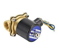 Phefop Électrovanne en Laiton, Vanne électromagnétique à Membrane à | Pour Eau, Air, Gaz, -5°C à 80°C, 10 kg/cm², Diaphragme Plat, Pose Facile