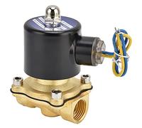 Phefop Électrovanne en Laiton, Vanne électromagnétique à Membrane à | Pour Eau, Air, Gaz, -5°C à 80°C, 10 kg/cm², Diaphragme Plat, Pose Facile