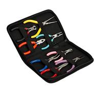 Phefop Ensemble de Mini Pinces en Acier, 8 Pièces de Pinces à Bec Long | Construction en Acier 45, Taille Compacte Portable, Poignée Ergonomique, Réparation DIY D’électronique, de Montres et de