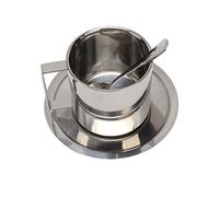 Phefop Ensemble de Tasses à café en Acier Inoxydable, Tasses Isolées à Double Paroi, 4, 6,8 Oz, avec Cuillère, pour Cappuccino, thé, Lait, Maison, Bureau, café, Camping (260ml)