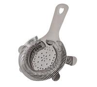 Phefop Hawthorne Passoire Or Rose 304 Passoire à Cocktail en Acier Inoxydable Outil de Bar 82g Filtre à Glace et à Fruits pour Barmen Home Bar Mélange de Boissons (BLACK)