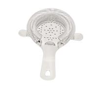 Phefop Hawthorne Passoire Or Rose 304 Passoire à Cocktail en Acier Inoxydable Outil de Bar 82g Filtre à Glace et à Fruits pour Barmen Home Bar Mélange de Boissons (SILVER)