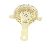Phefop Hawthorne Passoire Or Rose 304 Passoire à Cocktail en Acier Inoxydable Outil de Bar 82g Filtre à Glace et à Fruits pour Barmen Home Bar Mélange de Boissons (GOLD)