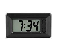 Phefop Horloge Numérique, écran LCD à Grands Chiffres pour Tableau de Bord de Voiture, Portable, Facile à Lire, Calendrier Date/heure pour Véhicules, Design Compact