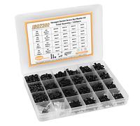 Phefop Jeu de Vis Métriques 1220 Pièces, Assortiment de Vis et de Boulons, à Douille Hexagonale, écrous, Rondelles, Assortiment de Petites Fixations Métriques avec Boîte de Rangement pour Réparation