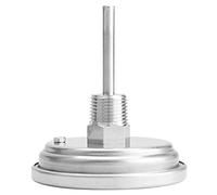 Phefop Kit Thermomètre de Brassage Sans Soudure 1/2 NPT 0-220F | Cadran en Acier Inoxydable 304, Sonde de 2 Pouces, Face en Verre de 3 Pouces, Convient à la Bouilloire, au Cuve de