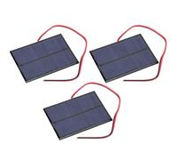 Phefop Module de Panneau Solaire 5V 200mA Mini Cellule en Polysilicium 3 | Pièce de rechange, haute efficacité de conversion pour lampes de jardin, construction étanche pour projets d'aménagement