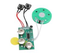 Phefop Module D'Enregistrement Vocal 120 Secondes, Enregistrement Lecture | Module Sonore avec Haut Parleur de 40 Mm, Pile LR44 Incluse, Commande par Détection de Touche, pour Boîte Cadeau Jouet