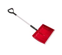 Phefop Pelle à Neige, Poignée Réglable, Pelle Amovible Portable 52 Pouces en Aluminium PP, Grande pour Allée, Jardin, Camping, Voiture, Déneigement d'urgence (Rouge)