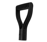 Phefop Poignée de Pelle à Neige en Plastique de Remplacement, Poignée de Pelle en D 3,2 X 9,5 X 18 Cm, Conception Universelle pour Creuser, Râter et à Neige, Utilisation pour Le Jardin et Le (Black)
