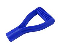 Phefop Poignée de Pelle à Neige en Plastique de Remplacement, Poignée de Pelle en D 3,2 X 9,5 X 18 Cm, Conception Universelle pour Creuser, Râter et à Neige, Utilisation pour Le Jardin et Le (Blue)