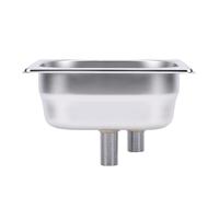 Phefop Rinçage de Pichet, Lave-gobelet Automatique de Comptoir en Acier Inoxydable avec Tuyau pour la Cuisine à Domicile et le Restaurant, Solution de Nettoyage Efficace (SILVER)