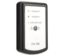 Phefop Testeur de polarité de Haut-parleur, Compteur de Phase de Haut-parleur ABS avec Indicateur de Batterie 9 V, Vérifie la Précision du Câblage Positif et Négatif, pour le Réglage et le Dépannage