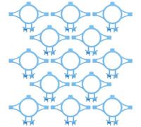 PHENOFICE 20 Pièces Isolateur pour Clôture Électronique avec Anneau Pivotant Accessoire de Sécurité pour Clôture Agricole Compatible Poteaux