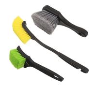 PHENOFICE 3 Pièces Kit de Nettoyage 30,5x6x2 Cm pour Pierre Tombale Poignée Ergonomique en Plastique Brosse Polyvalente pour Enlever la Mousse au Cimetière Monuments en Roche Dure