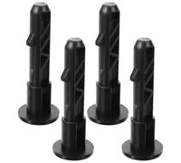 PHENOFICE Accessoires pour Poubelle Extérieure 120l en Plastique Noir, Lot de 4 Épingles Classiques pour Verrouillage Facile et Ouverture Fluide du Couvercle