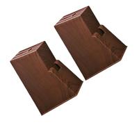 PHENOFICE Bloc Porte-couteaux en Plastique Effet Bois Grain 2pcs Cuisine, Support Couteaux Rangement Pratique, Protège et Garde Couteaux Sec