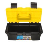 PHENOFICE Boîte à Outils Mallette de Rangement Étui Rigide Noir Grande Capacité en Plastique Multifonction Résistant aux Éclaboussures pour Réparations à Domicile et Outils de Voiture