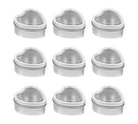 PHENOFICE Boîtes -Blanc Capacité Modérée de Cœur 10 Pièces avec Fenêtre Transparente et Rangement Bougies pour Emballage Présents