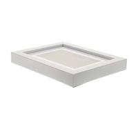 PHENOFICE Cadre D'affichage Étui Vitrine Élégant Panneau Résistant aux Rayures en Résine Blanche pour Médailles pour Décoration Murale et Bureau