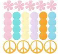 PHENOFICE Confettis en Carton Décoratifs 100 Pièces pour Décoration de Table, Parsemer la Table de Fleurs pour Anniversaire et Fête, Décoration Colorée et Festive