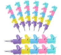 PHENOFICE Crayons Licorne Papeterie pour Garçon et Filles Lot de 8 en Abs Empilables, Faciles à Effacer et Présents de Fête pour Prix de Classe