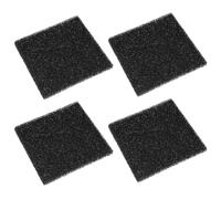 PHENOFICE Filtres à Compost Cuisine en Éponge Noire 4pcs, Carrés, Haute Efficacité D'absorption, Remplacement Facile pour Bac à Compost et Poubelle