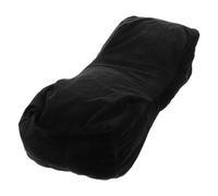 PHENOFICE Housse de Coussin Coussin Repose-nuque Ergonomique Noire en Flanelle de U pour Extension de Facile à Nettoyer, pour Usage en Salon de