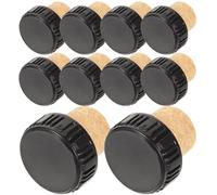 PHENOFICE Lot de 24 Bouchons de Vin en Bois T-forme Légers et Décoratifs pour Bouteilles de Vin Rouge, Adaptés la Conservation et Décoration