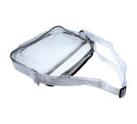 PHENOFICE Sacoche D'outils Flexible 17 Pouces Noire en Plastique Transparent, Portable et Pratique pour Rangement à Outils Seule Couche, Usage Professionnel et Quotidien