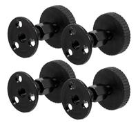 PHENOFICE Stabilisateurs de Tête de Lit Support Mural Fiable Lot de 4pcs en Métal Noir Réglables Accessoire Chambre Anti-secousse Bruit pour Cadre de Lit