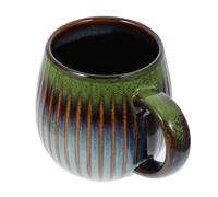 PHENOFICE Tasse en Céramique Verte 1pc Effet Glaçure Unique, Mug Pratique et Polyvalent pour Bureau ou Cadeau de Pendaison de Crémaillère