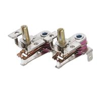 PHENOFICE Thermostat de Chauffage Électrique Lot de 2 Pièces 250 V, 16 A | Régulateur de Température Mécanique Couleur Aléatoire Plusieurs styles