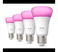 Philips 929003853407 - Pack 4 Ampoules LED Intelligentes E27, 6W (Eq. 60W), 810lm, Blanc, Bluetooth/Zigbee, Multicolore, 1000-20000K