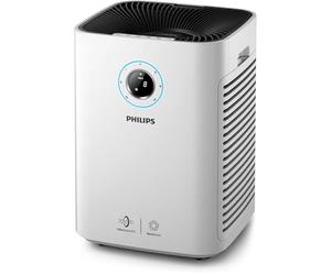 Philips AC5659/10 Connected Purificateur d'air pour personnes allergiques jusqu'à 130 m2, CADR 500m3/h, capteur AeraSense avec contrôle d'application) Blanc